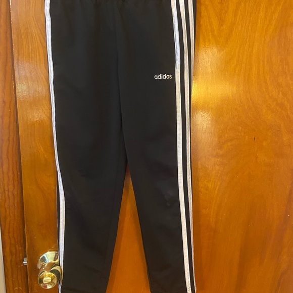 adidas Other - Adidas Kids Black Joggers with White Stripes